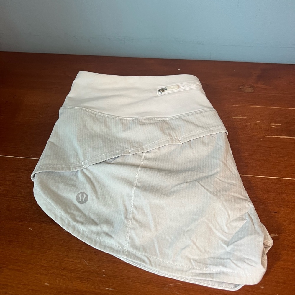 Lululemon Athletica White Athletic Shorts